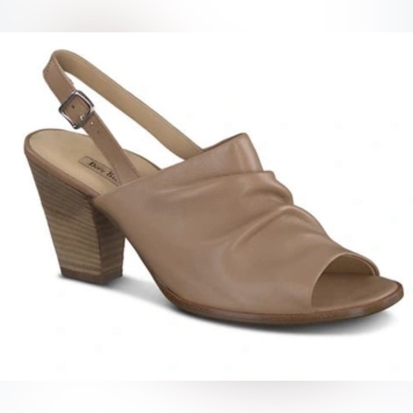 New Paul Green Raquel Sandals Golden Shimmer Leather Open Toe Size 10 - Picture 1 of 7